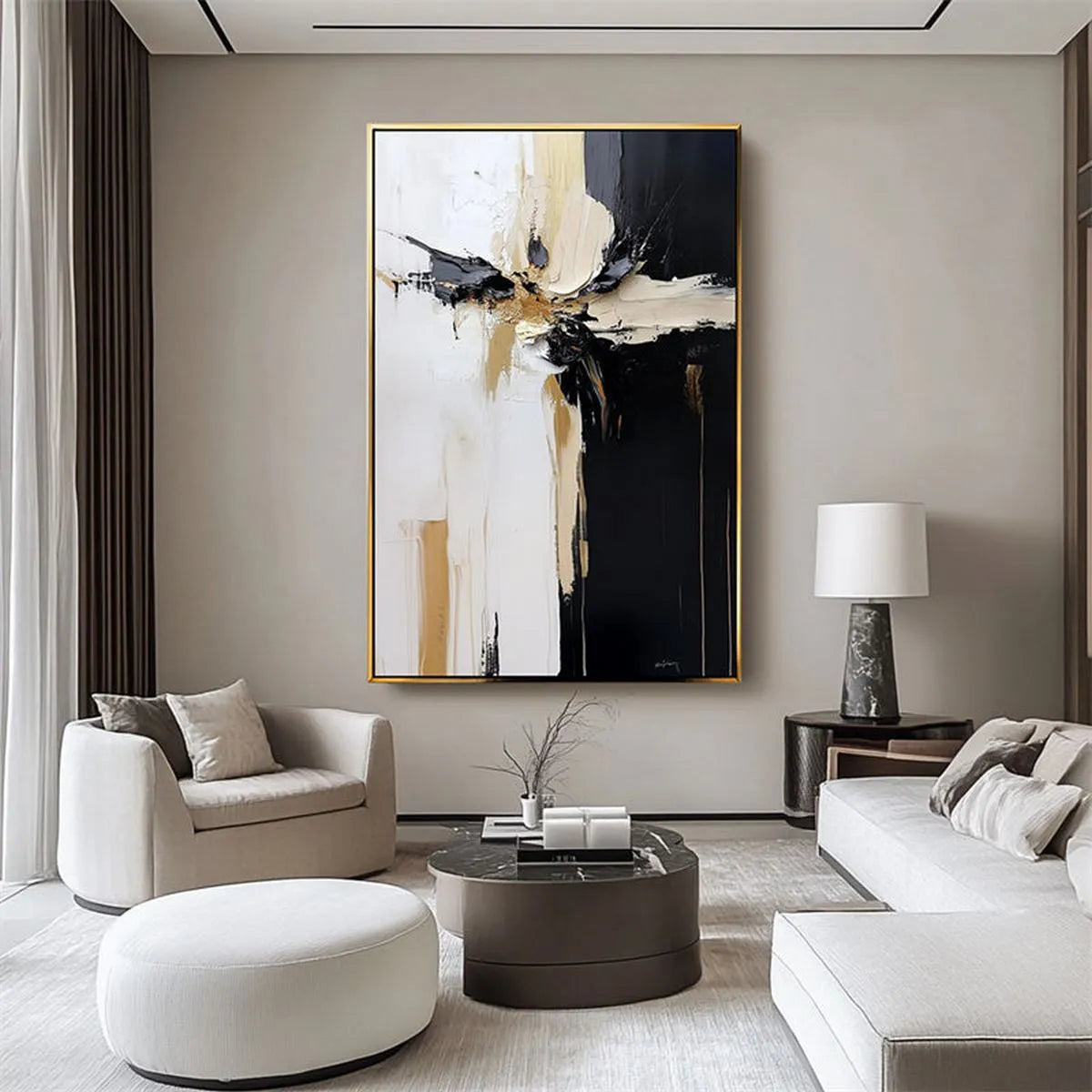 Textured Black & White Art #TB167