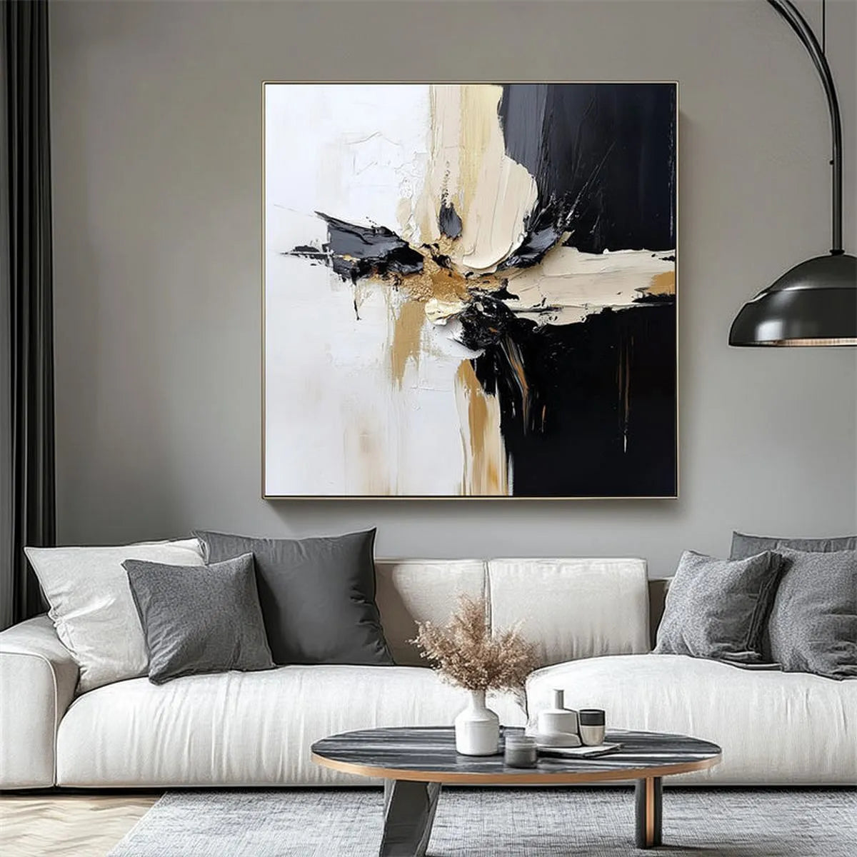 Textured Black & White Art #TB168
