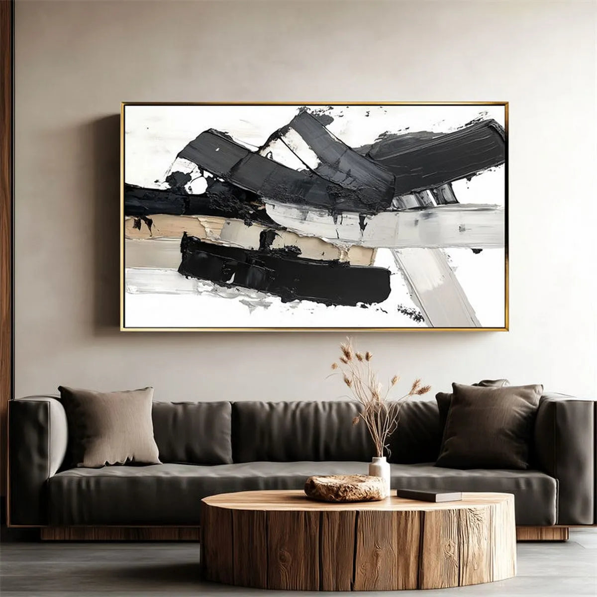 Textured Black & White Art #TB170