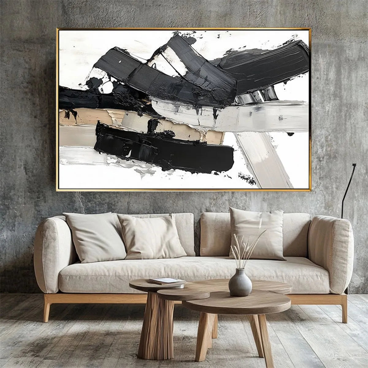 Textured Black & White Art #TB170