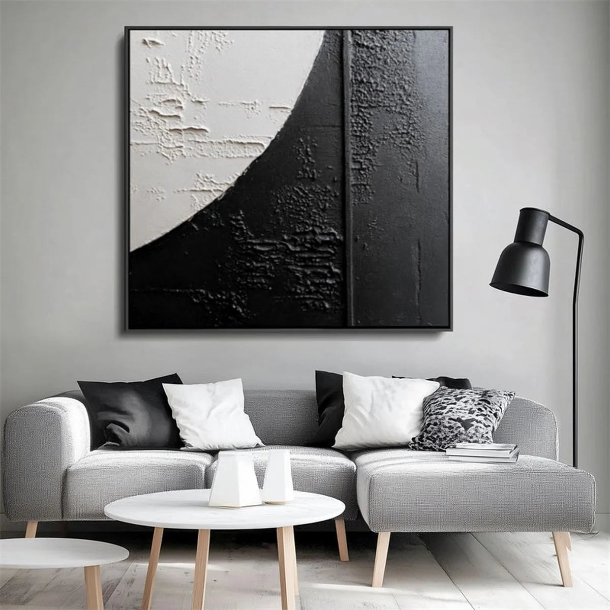 Textured Black & White Art #TX140