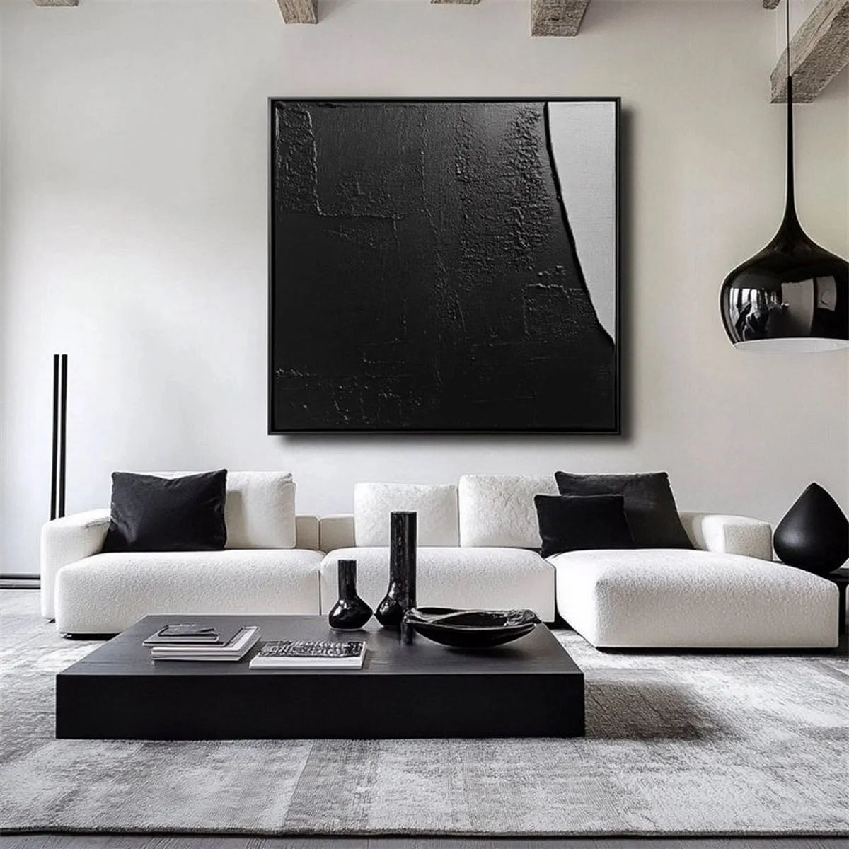 Textured Black & White Art #TX147