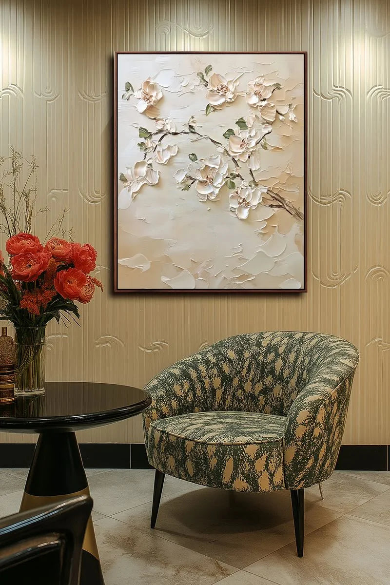 Textured Floral Art Painting #TF204