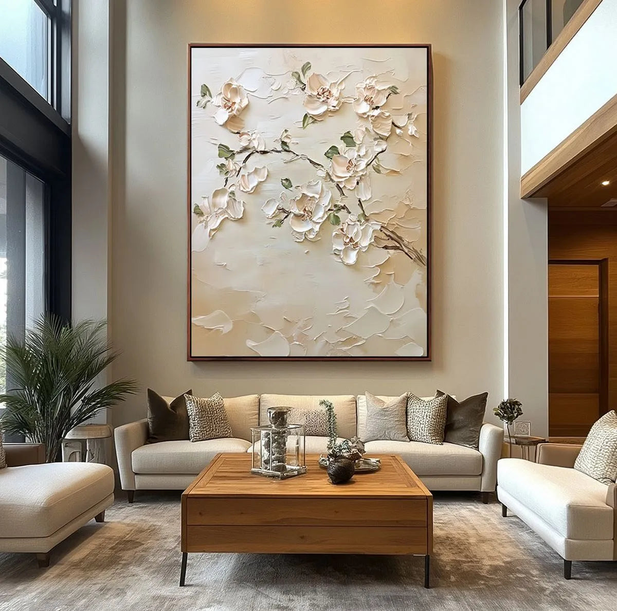 Textured Floral Art Painting #TF204
