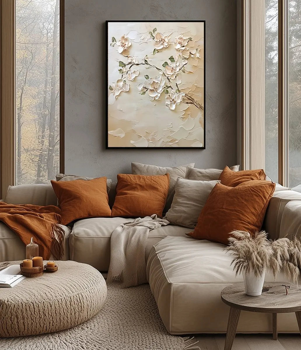 Textured Floral Art Painting #TF204