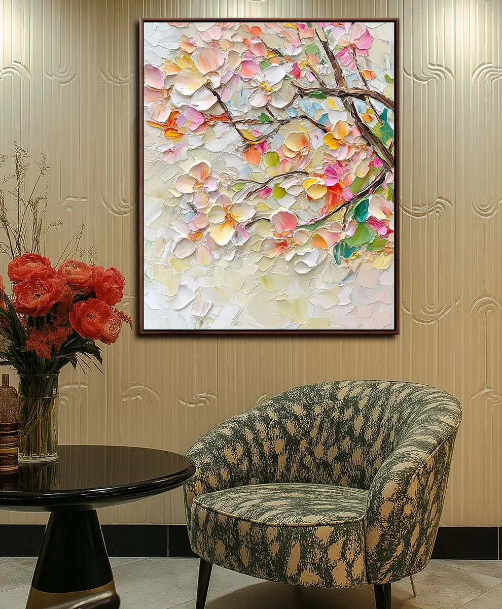 Textured Floral Art Painting #TF205