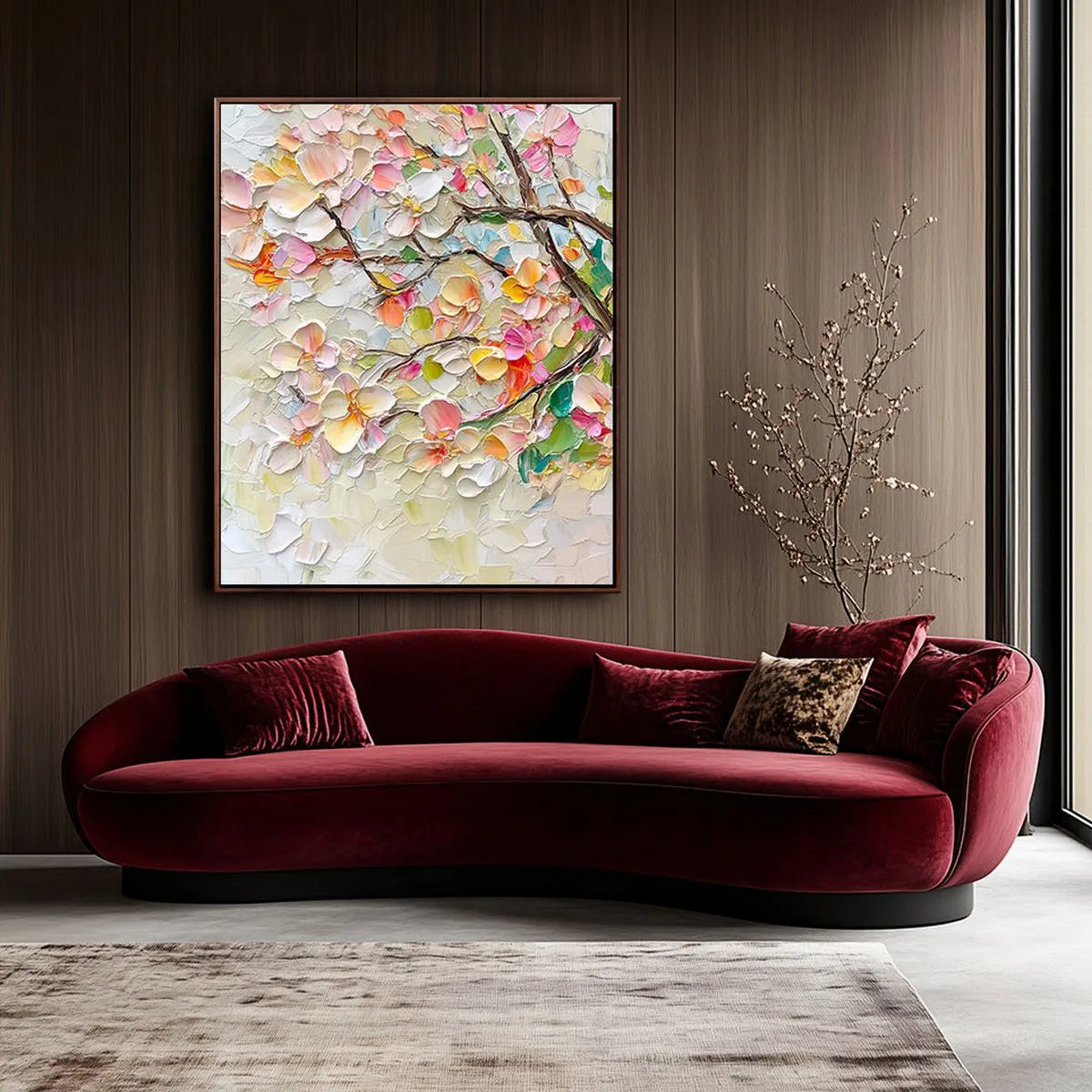 Textured Floral Art Painting #TF205