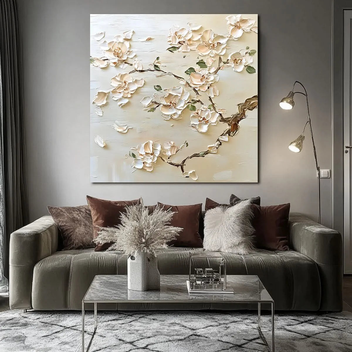 Textured Floral Art Painting #TF207