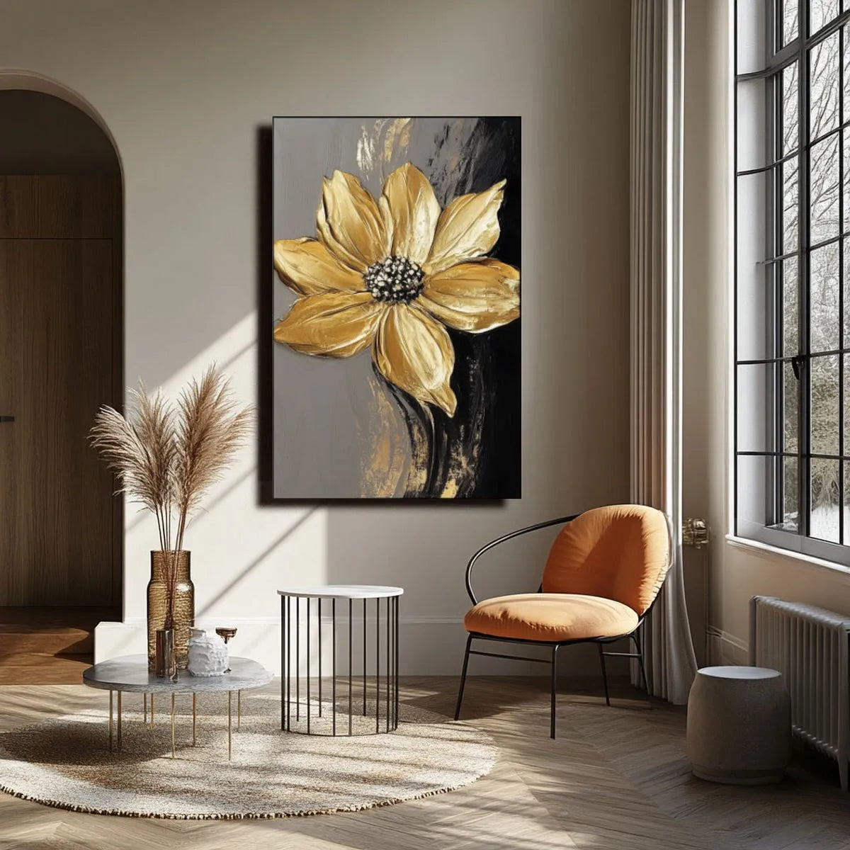 Textured Floral Art Painting #TF303