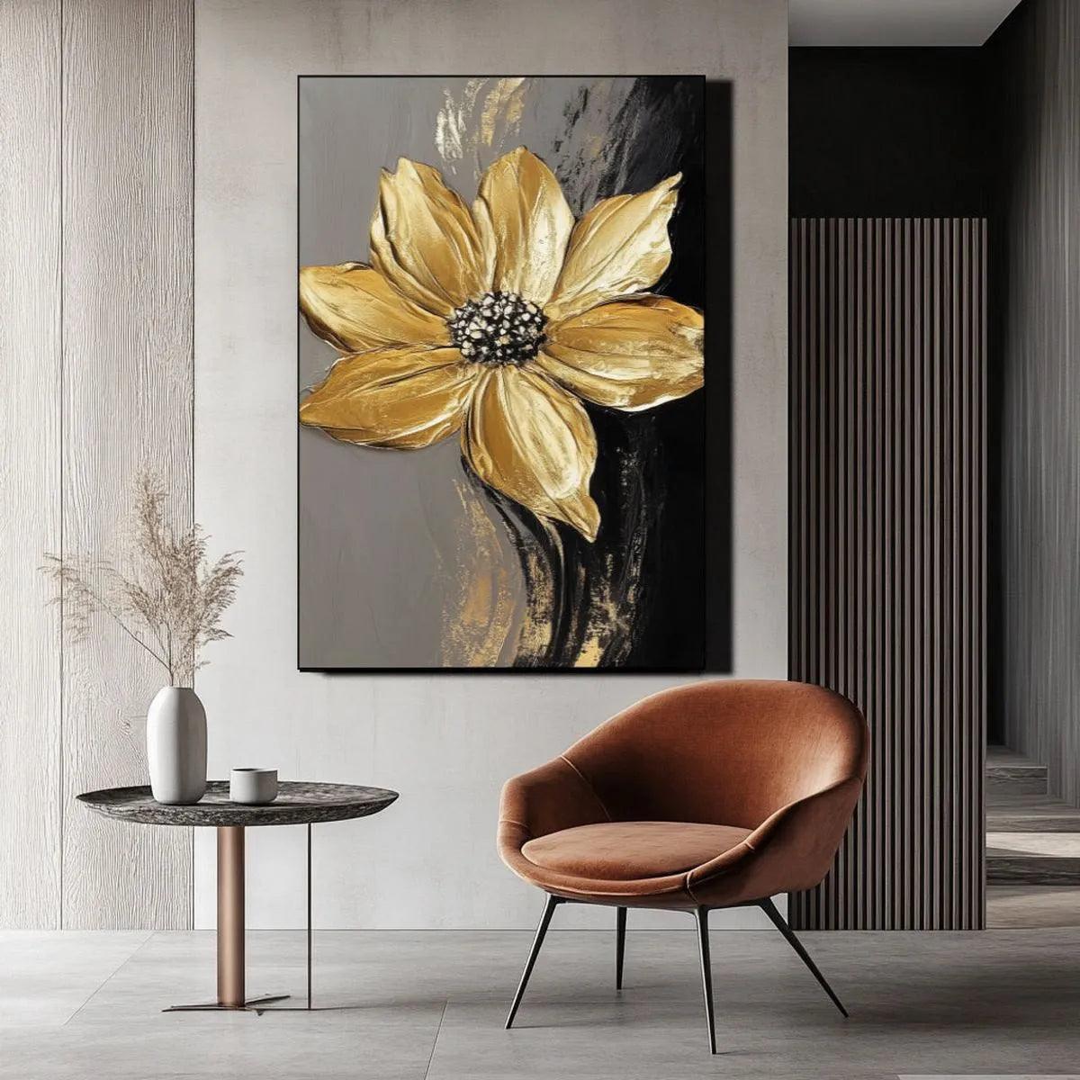 Textured Floral Art Painting #TF303