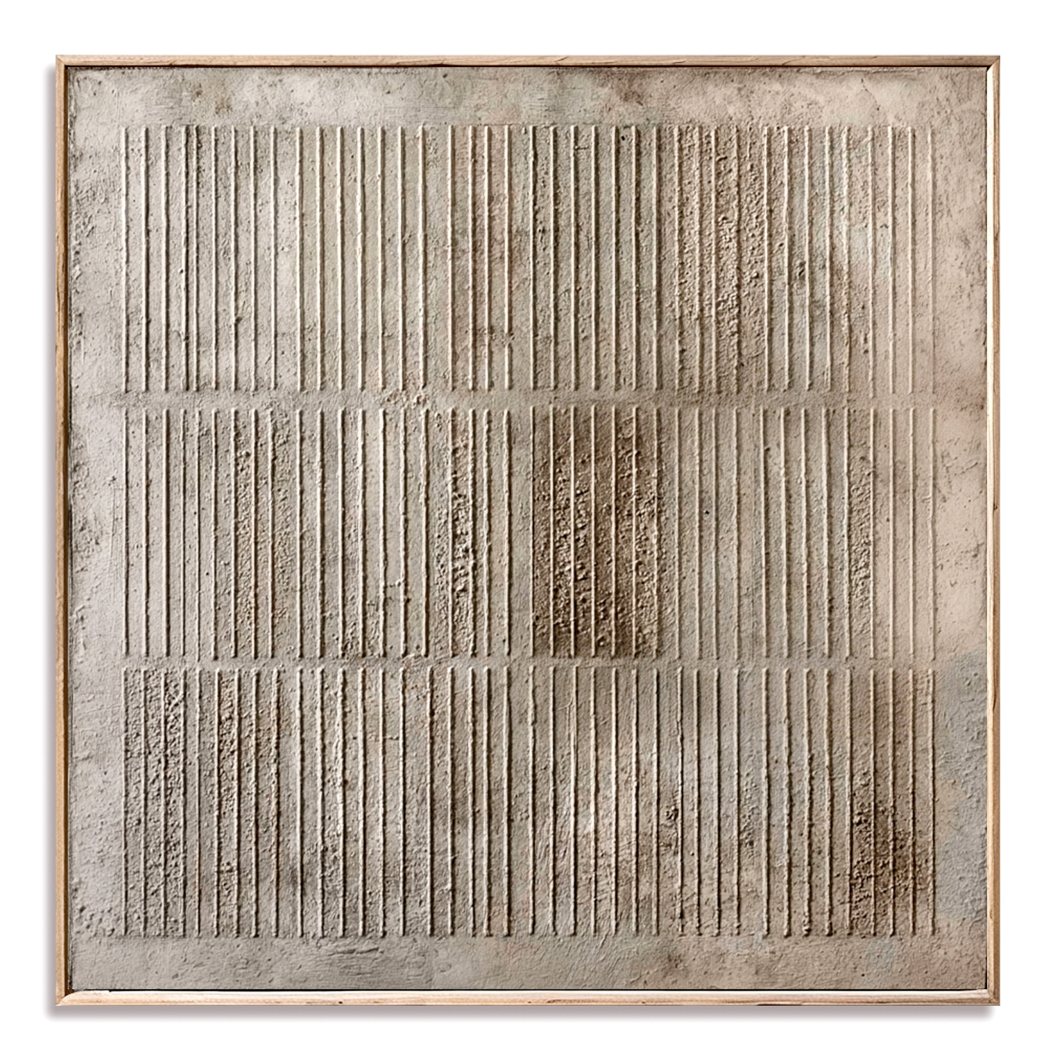 Textured abstract lines in a grid pattern with neutral tones and minimalist design.