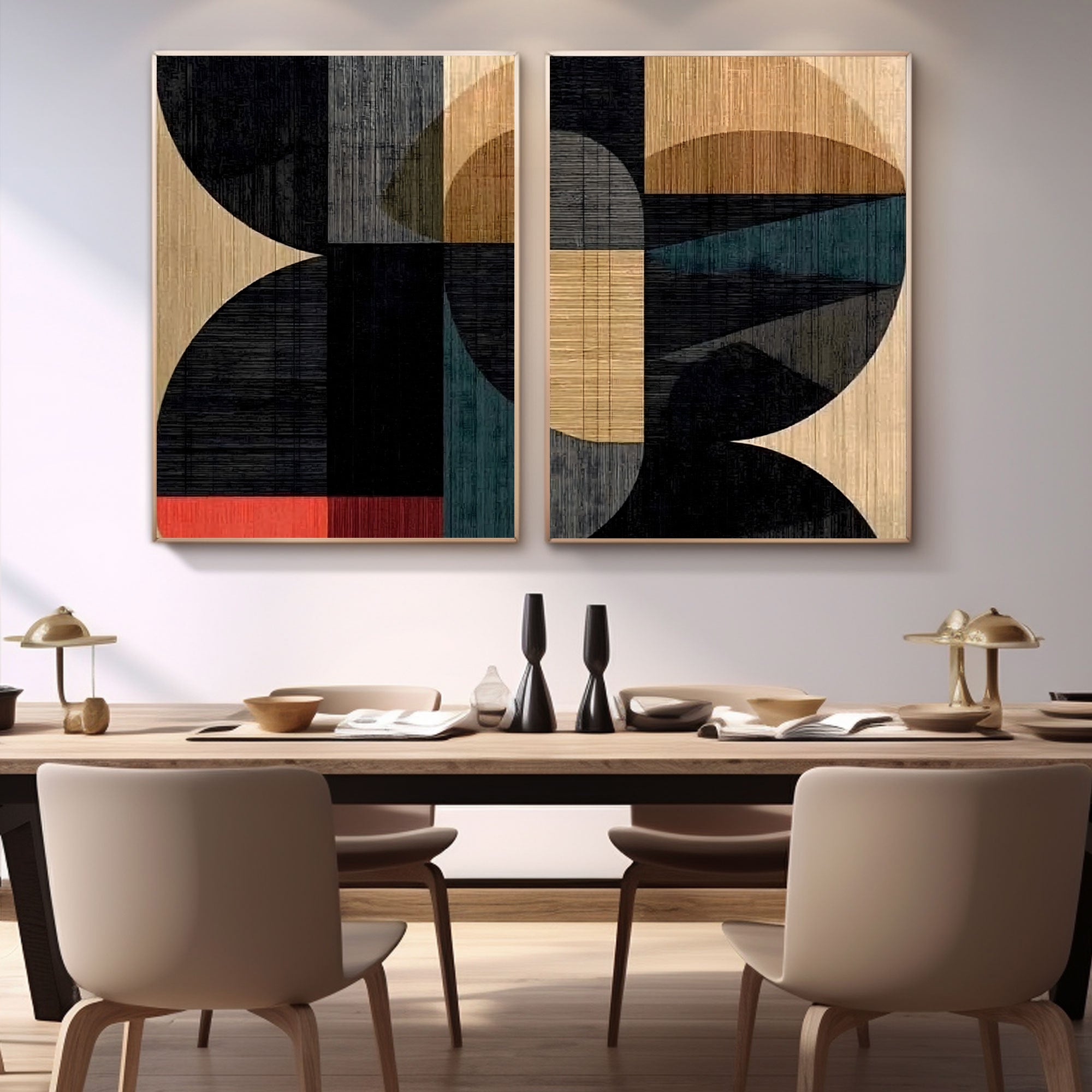 Abstract Painting Set Of 2  #RAB434