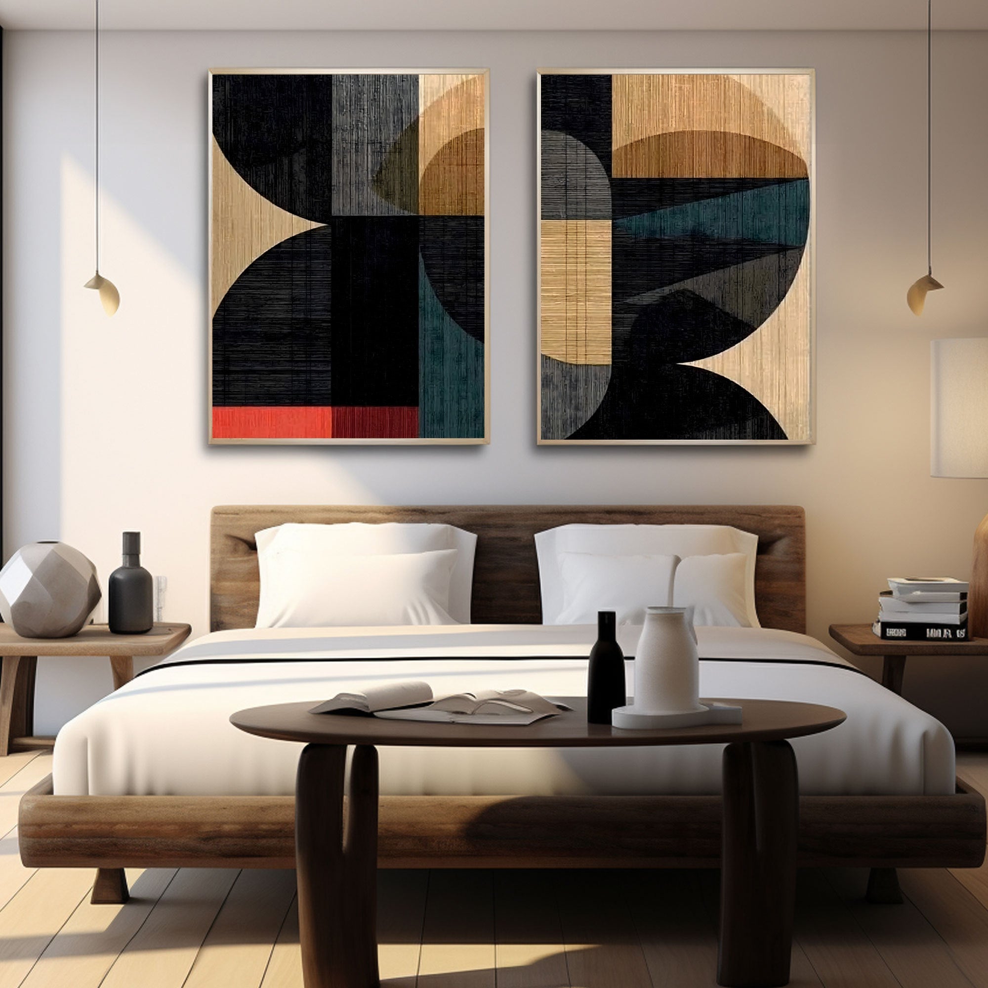 Abstract Painting Set Of 2  #RAB434