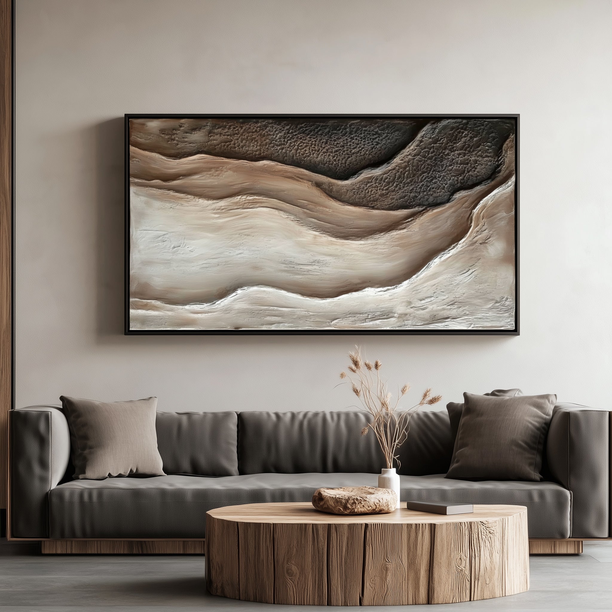 Silent Dunes — Organic Neutral Textured Wall Art