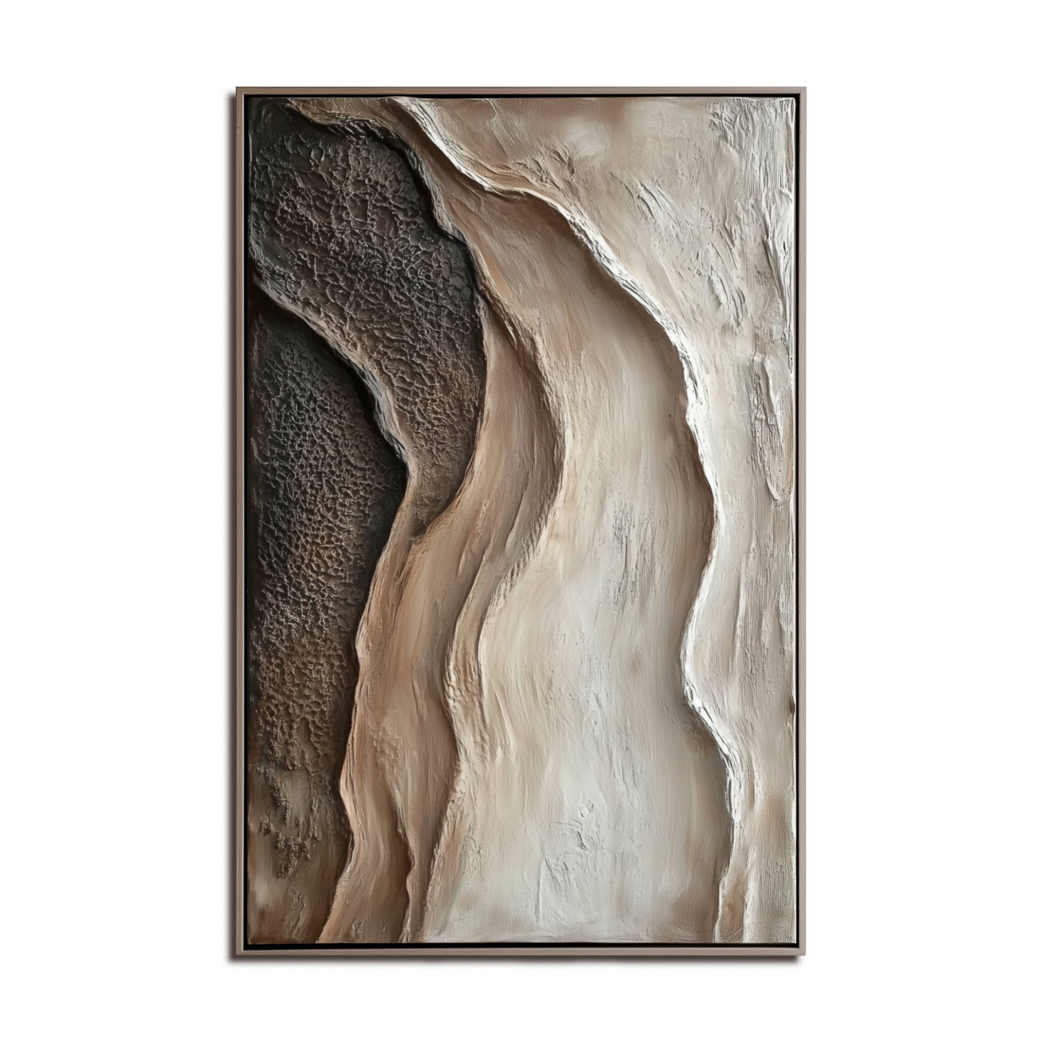 Silent Dunes — Organic Neutral Textured Wall Art