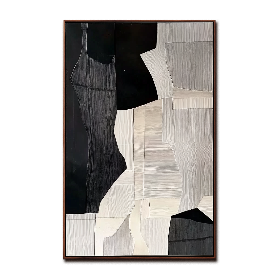 Monochrome Elegance – Abstract Black and White Art