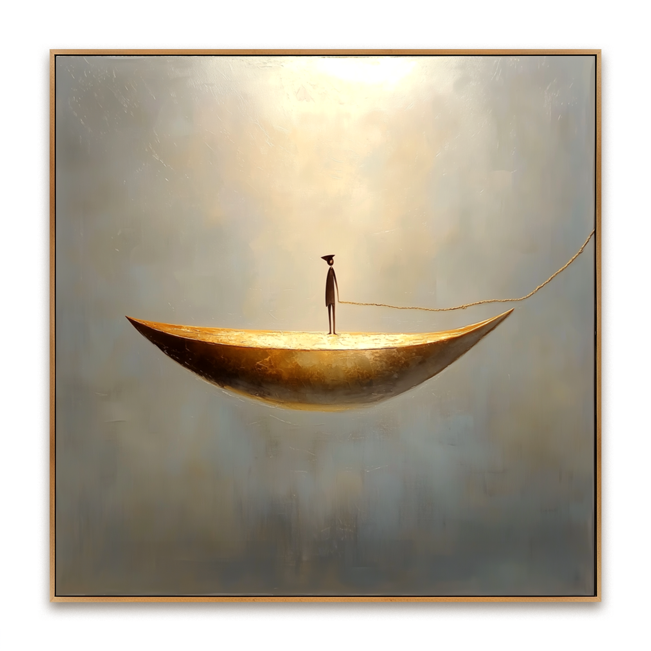 Light Path – Minimalist Abstract Boat Wall Art