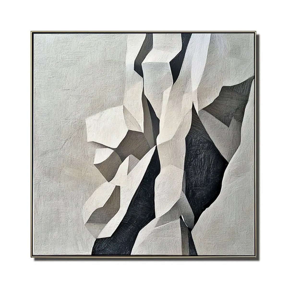 Abstract Black White Painting #AB197
