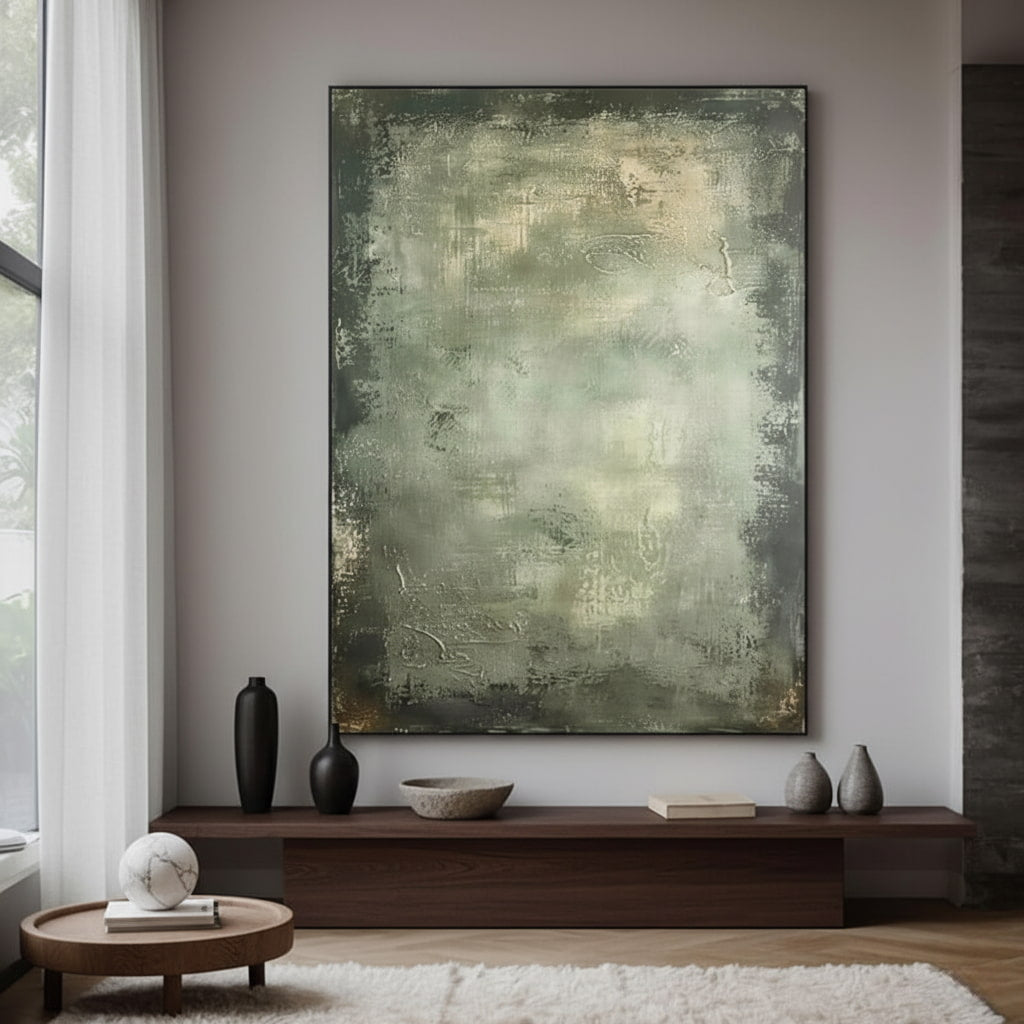 Oversized Abstract Textured Oil Painting #MOA345