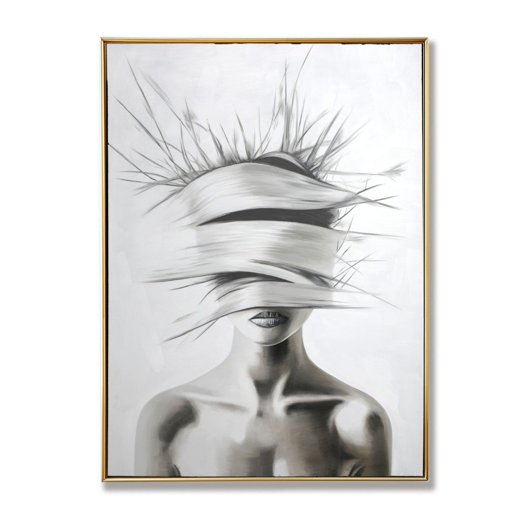 Oversized Abstract Female Portrait Oil Painting #MOA0080