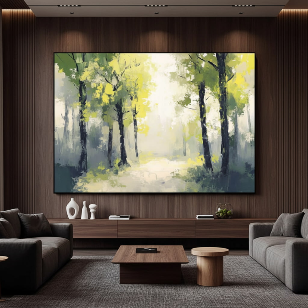 Abstract Forest Oil Painting #MAF155