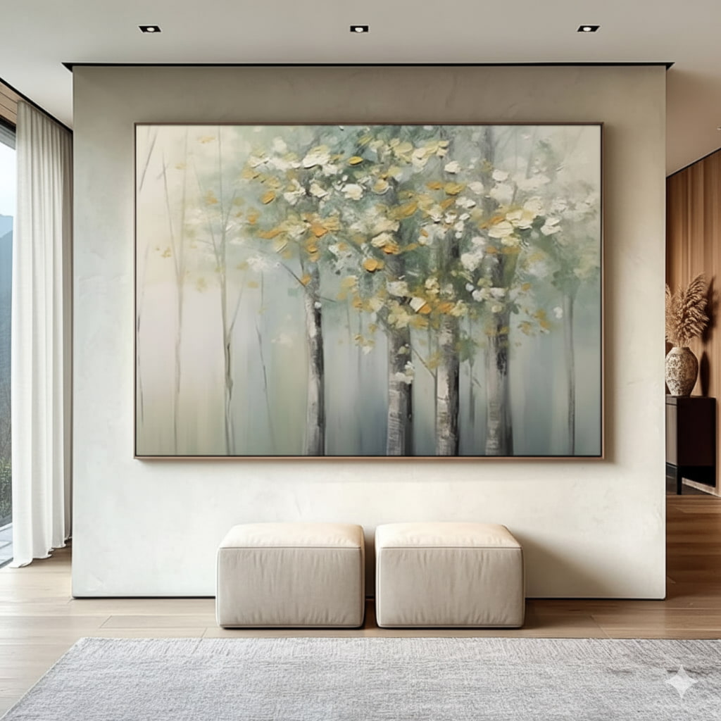 Abstract Forest Oil Painting #MAF216