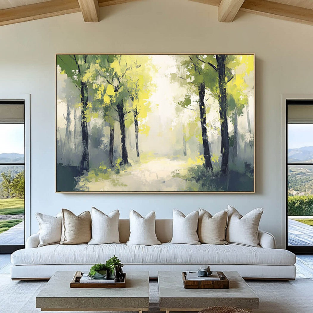 Abstract Forest Oil Painting #MAF155