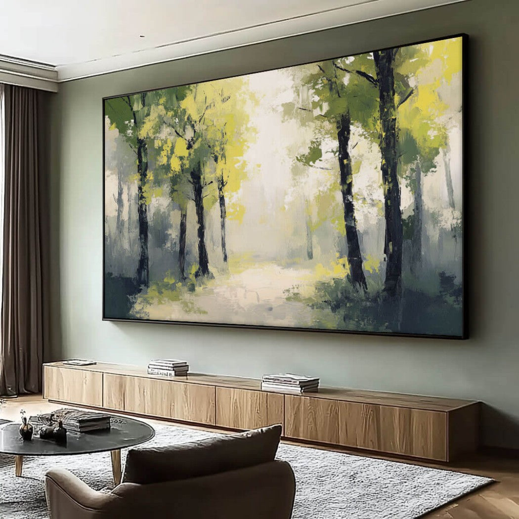 Abstract Forest Oil Painting #MAF155