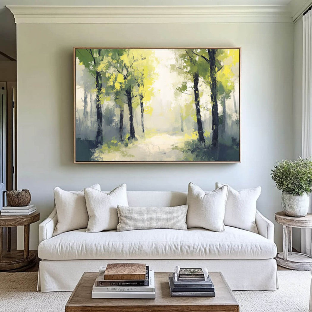 Abstract Forest Oil Painting #MAF155