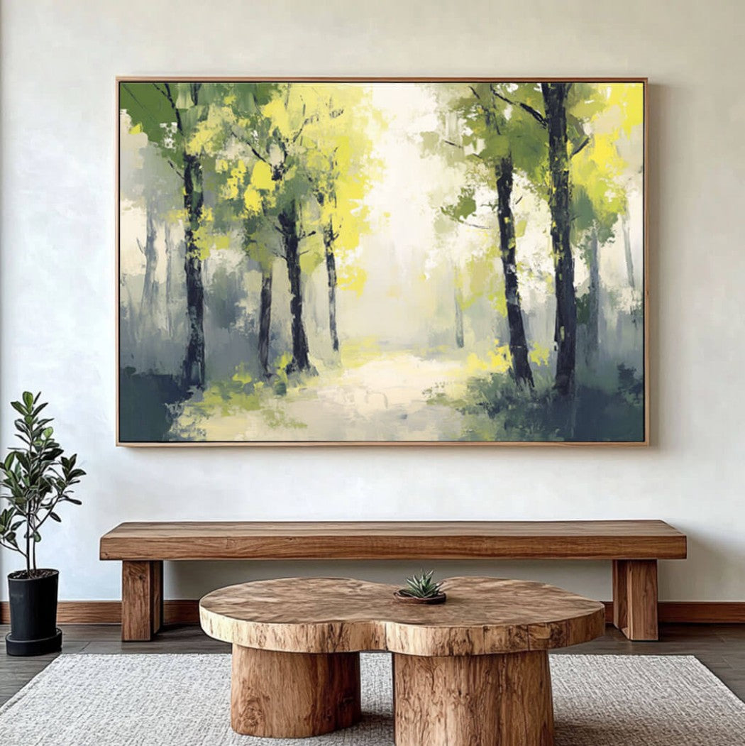 Abstract Forest Oil Painting #MAF155