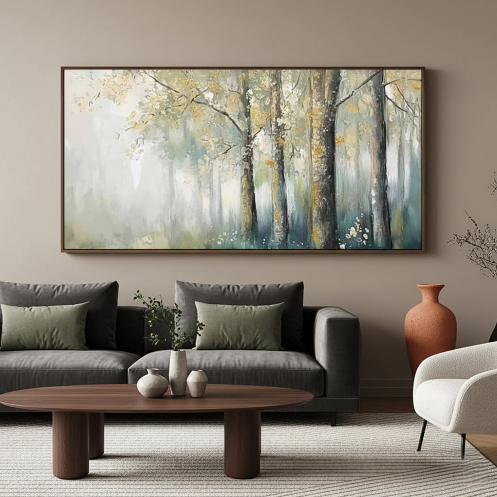 Abstract Forest Landscape Oil Painting #MAF001