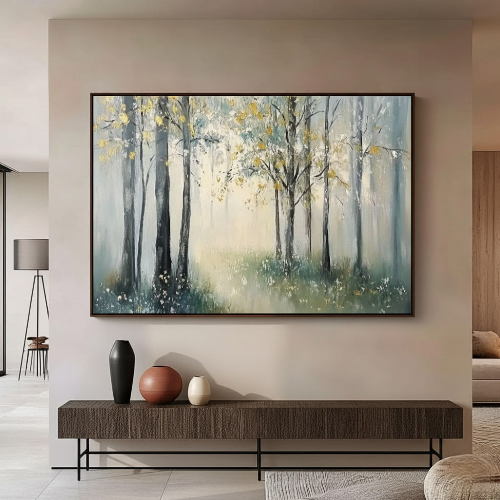 Abstract Forest Landscape Oil Painting #MAF106