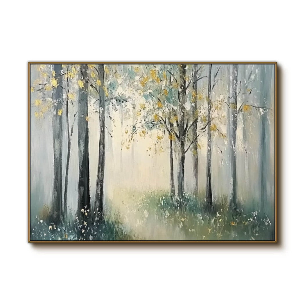 Abstract Forest Landscape Oil Painting #MAF106