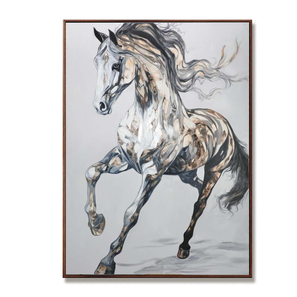 Original Abstract Horse Oil Painting #MOA0073
