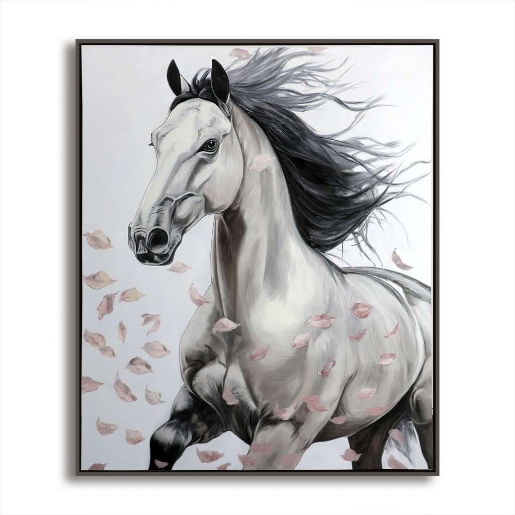 Original Abstract Horse Oil Painting #MOA0075