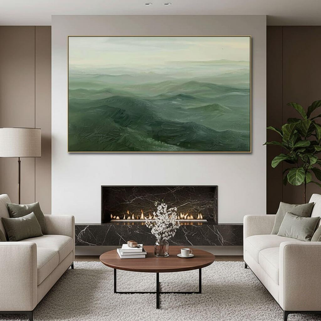 Oversized Abstract Landscape Oil Painting #MOA745