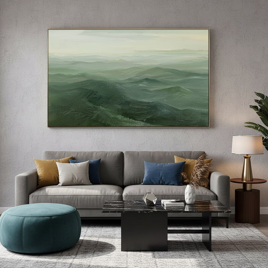 Oversized Abstract Landscape Oil Painting #MOA745
