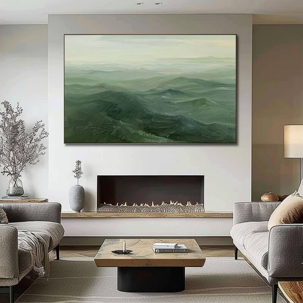 Oversized Abstract Landscape Oil Painting #MOA745