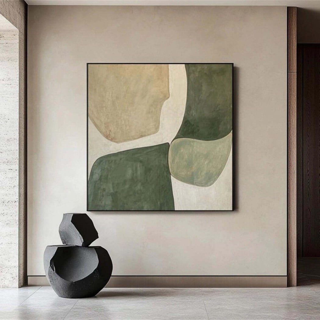 Abstract Organic Shapes Oil Painting #MAO627