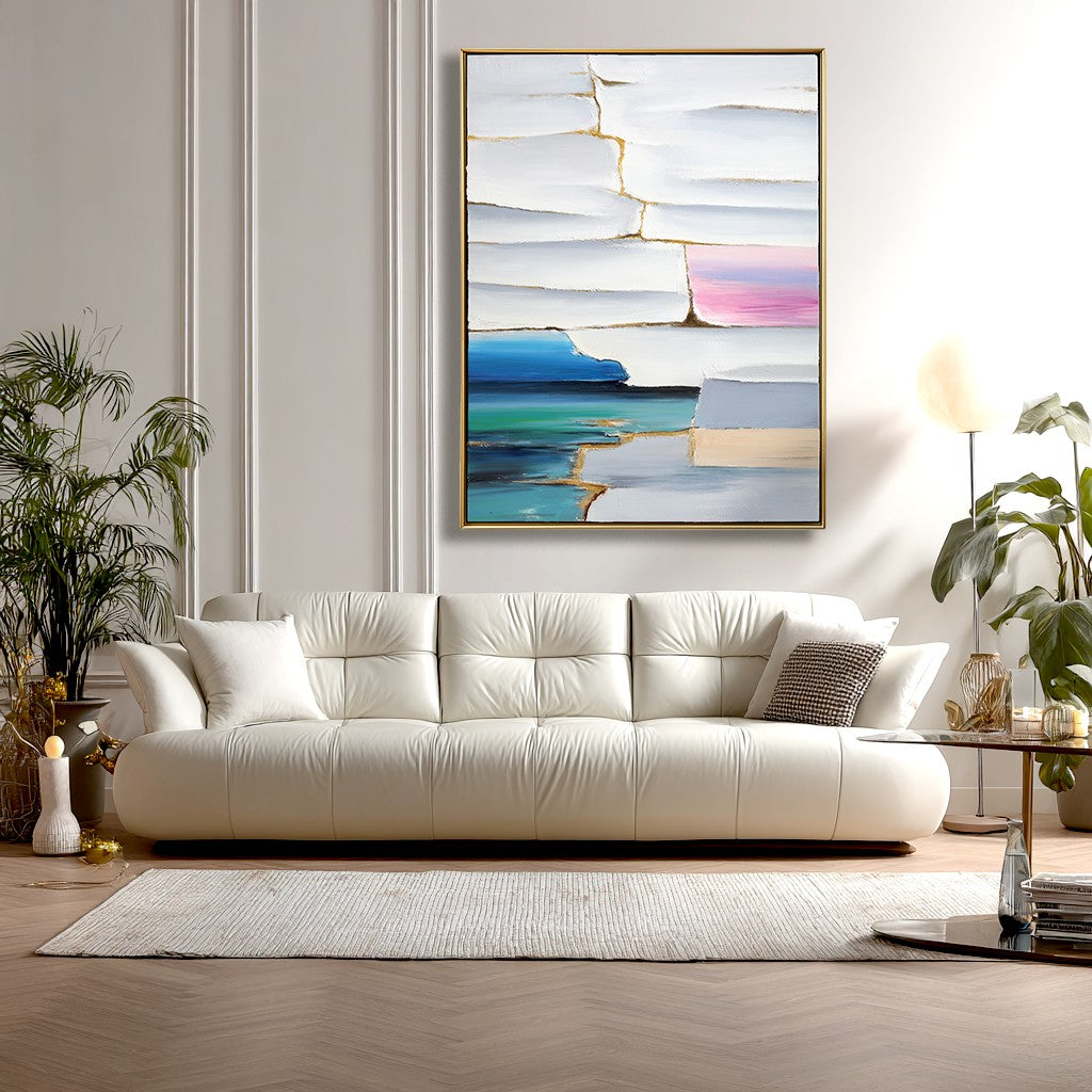 Vibrant Abstract Seascape Oil Painting #MVA0087