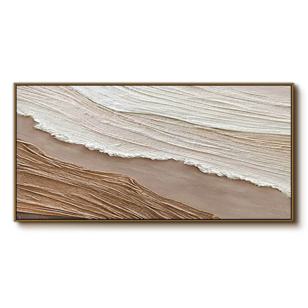 Abstract Textured Minimalist Seascape Oil Painting #MAT631
