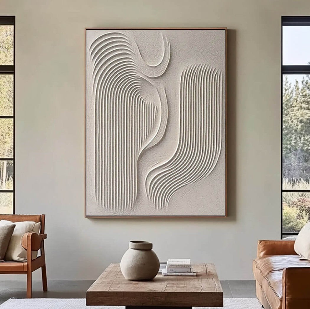 Abstract Textured Minimalist Oil Painting #MAT151