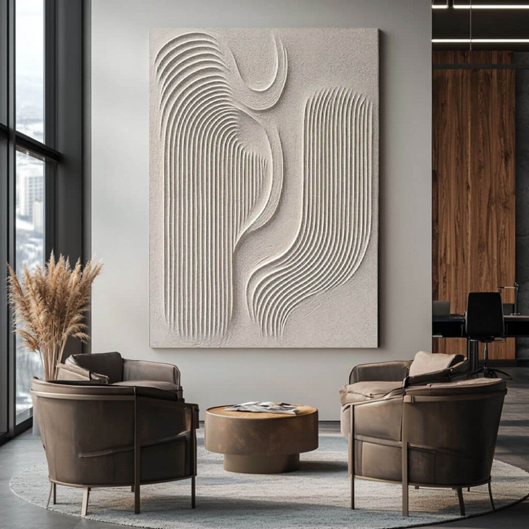Abstract Textured Minimalist Oil Painting #MAT151