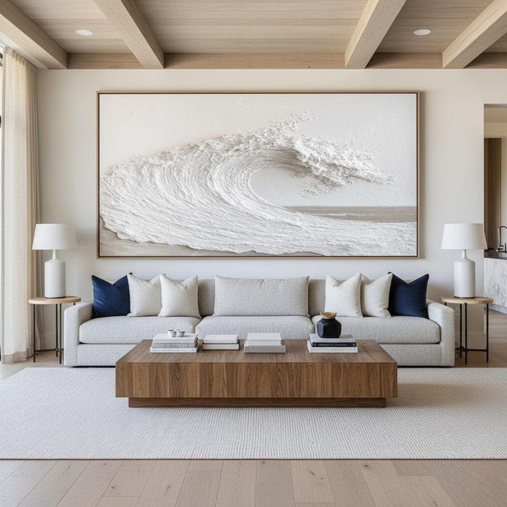 Oversized Abstract Wave Oil Painting III #MOA140