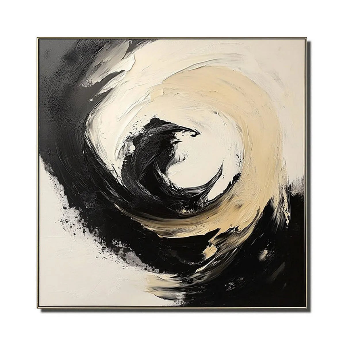 Abstract Waves in Soft Neutrals Painting #AP163