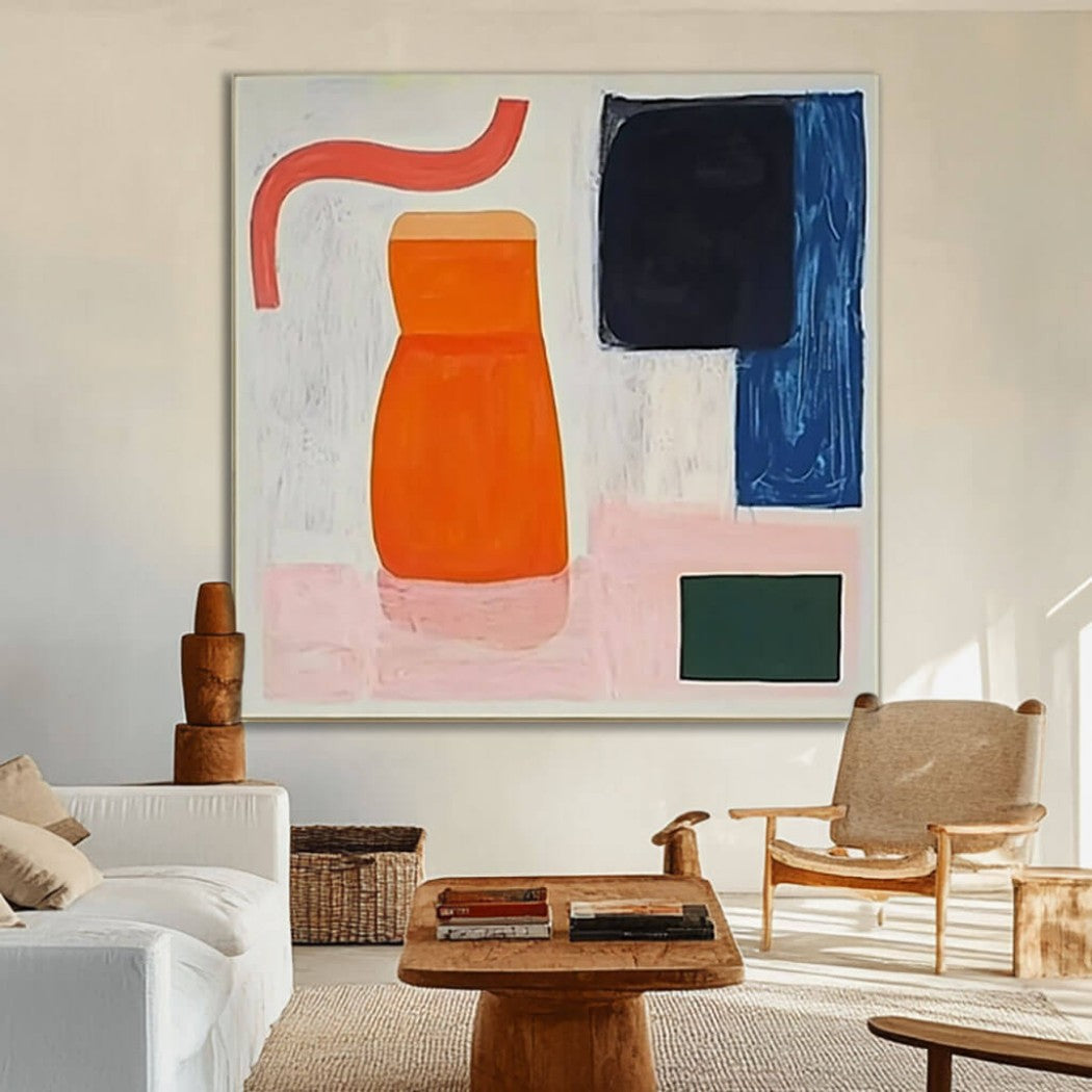 Colorful Abstract Expressionist Oil Painting i #MCA549