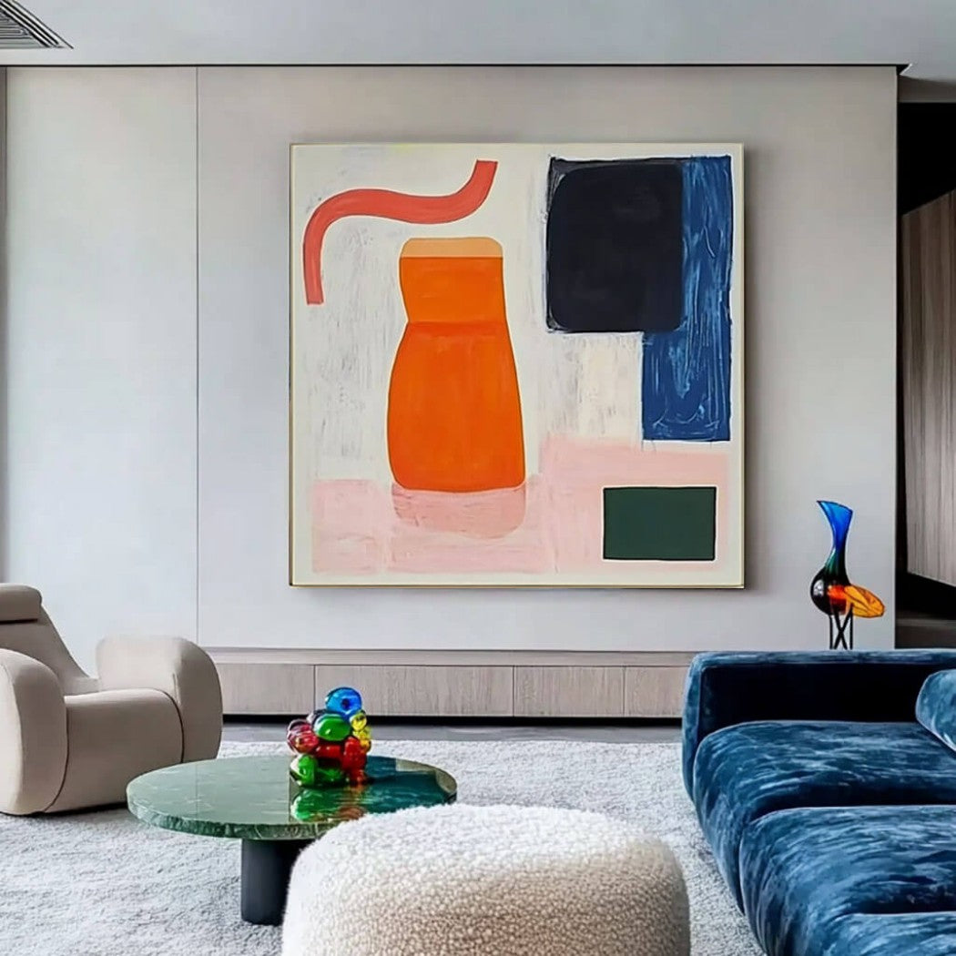 Colorful Abstract Expressionist Oil Painting i #MCA549
