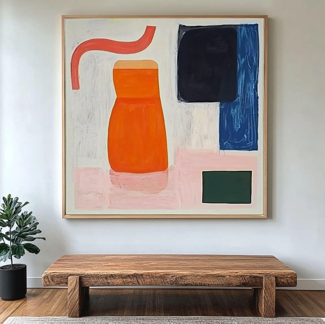 Colorful Abstract Expressionist Oil Painting i #MCA549