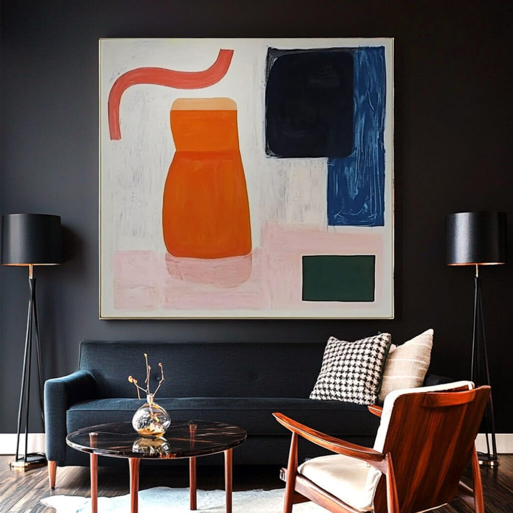 Colorful Abstract Expressionist Oil Painting i #MCA549