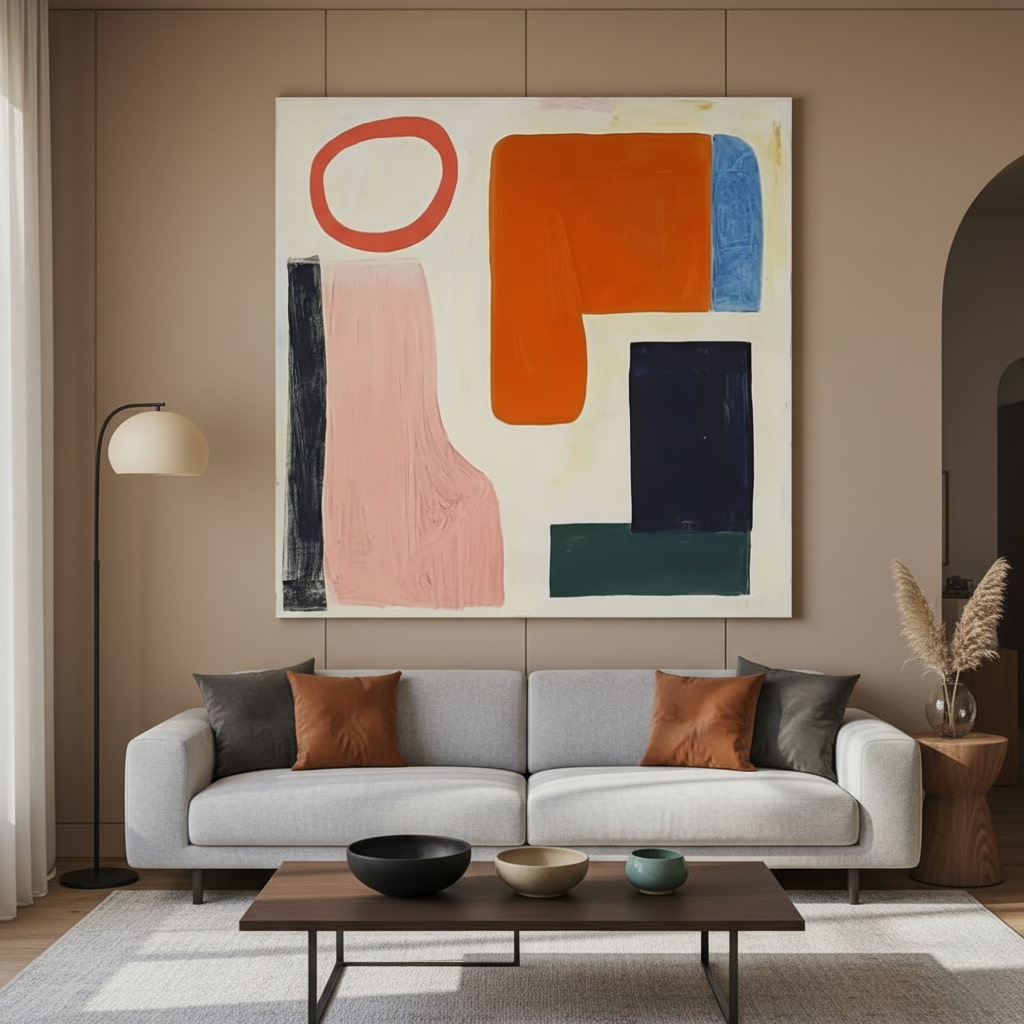 Colorful Abstract Expressionist Oil Painting ii #MCA949